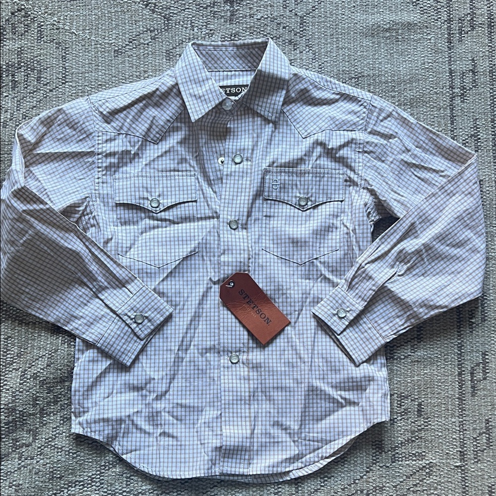 Stetson Kid’s Plaid Button Down Shirt